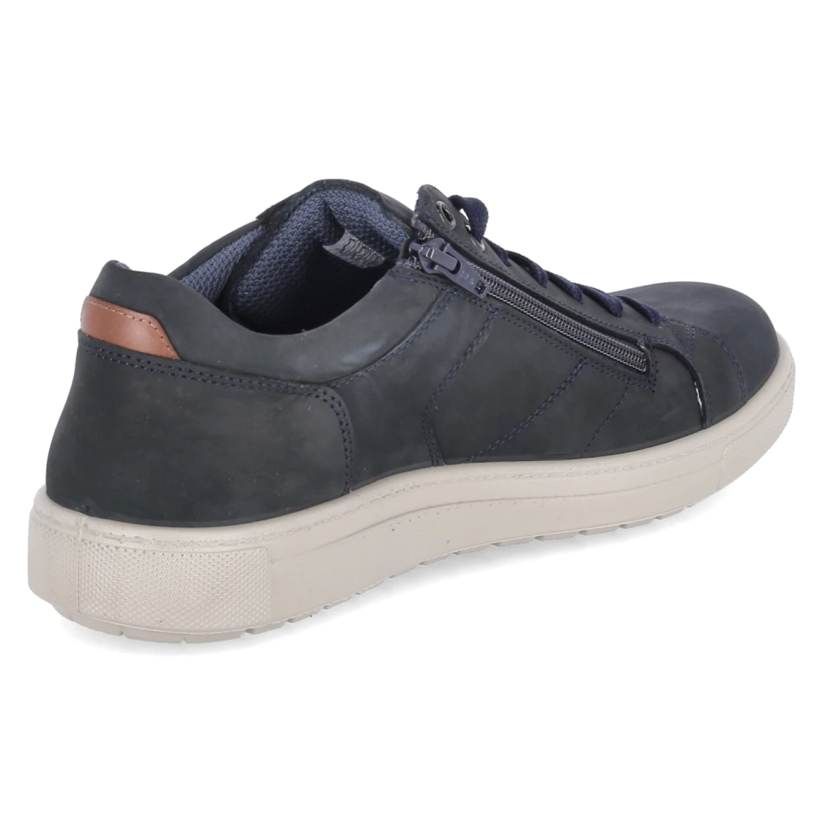 Halbschuhe - nachtblau/cognac