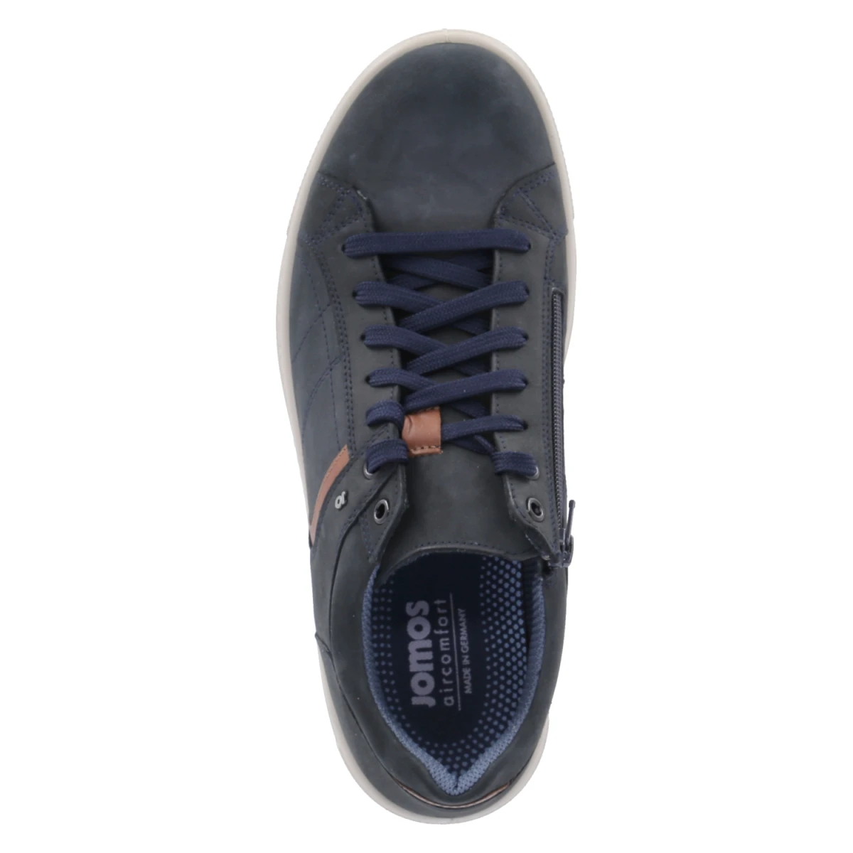 Halbschuhe - nachtblau/cognac