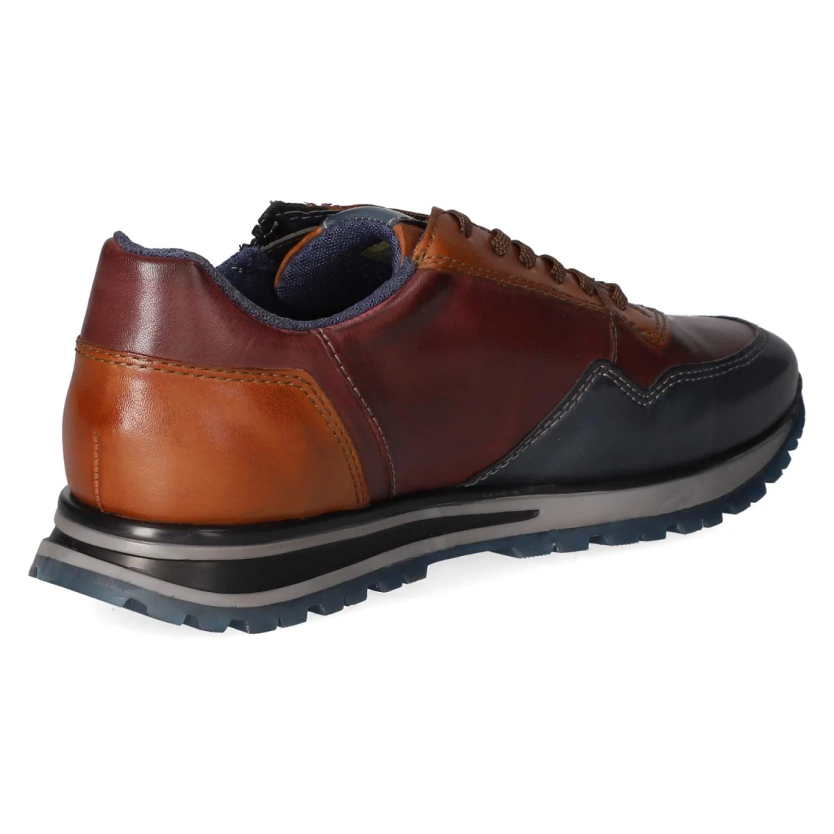 Schnürschuhe - dark blue / bordo