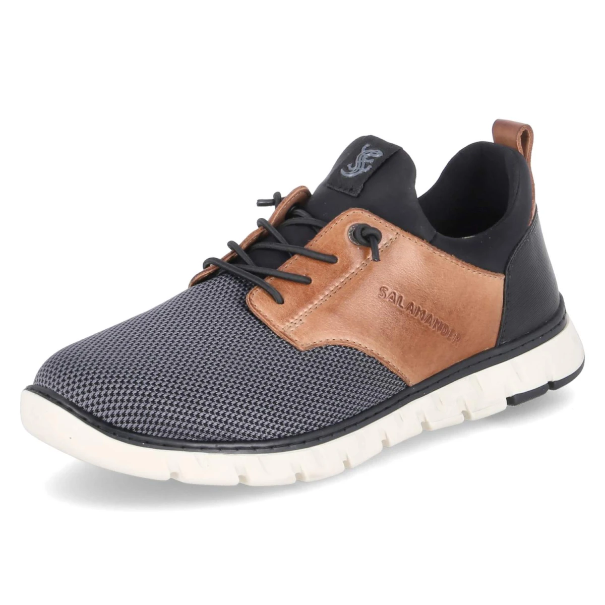 Slipper - dark grey / cognac