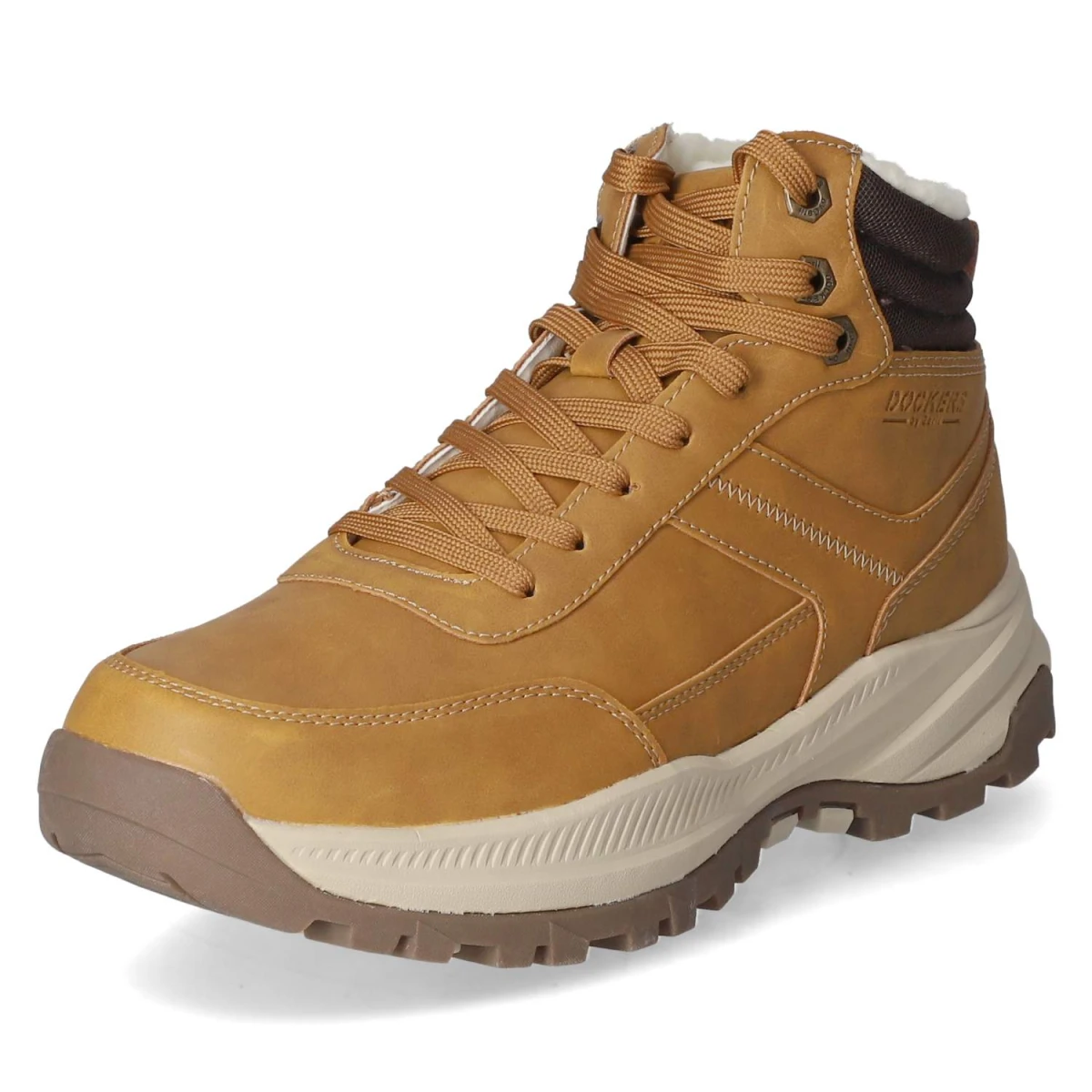 Schnürstiefeletten - golden tan