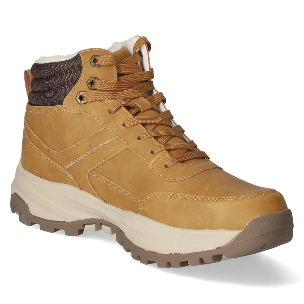 Schnürstiefeletten - golden tan
