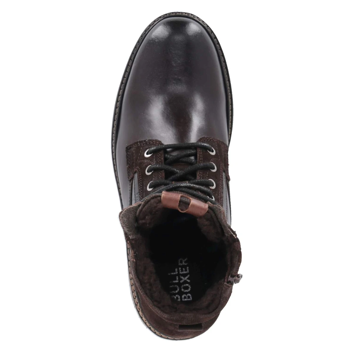 Boots - dark brown-cognac
