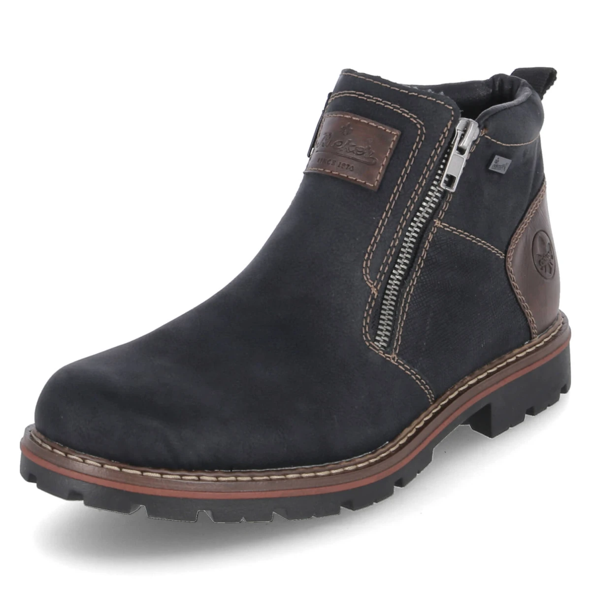 Winterboots - schwarz/kastanie