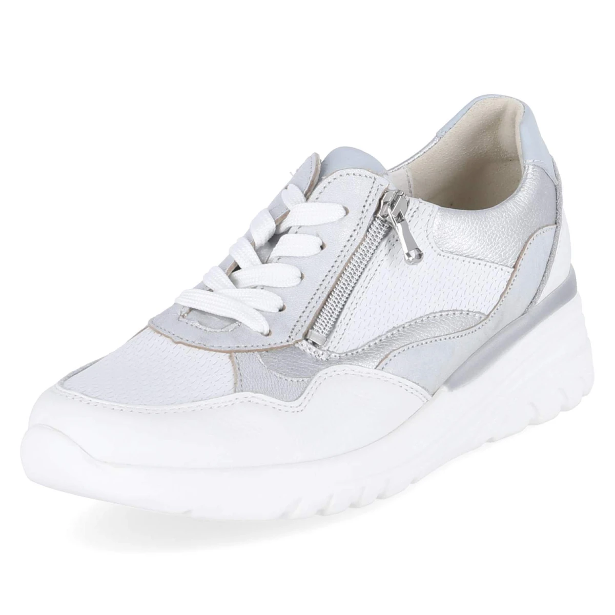 Low Sneaker CARLA - WEISS SILBER SKY