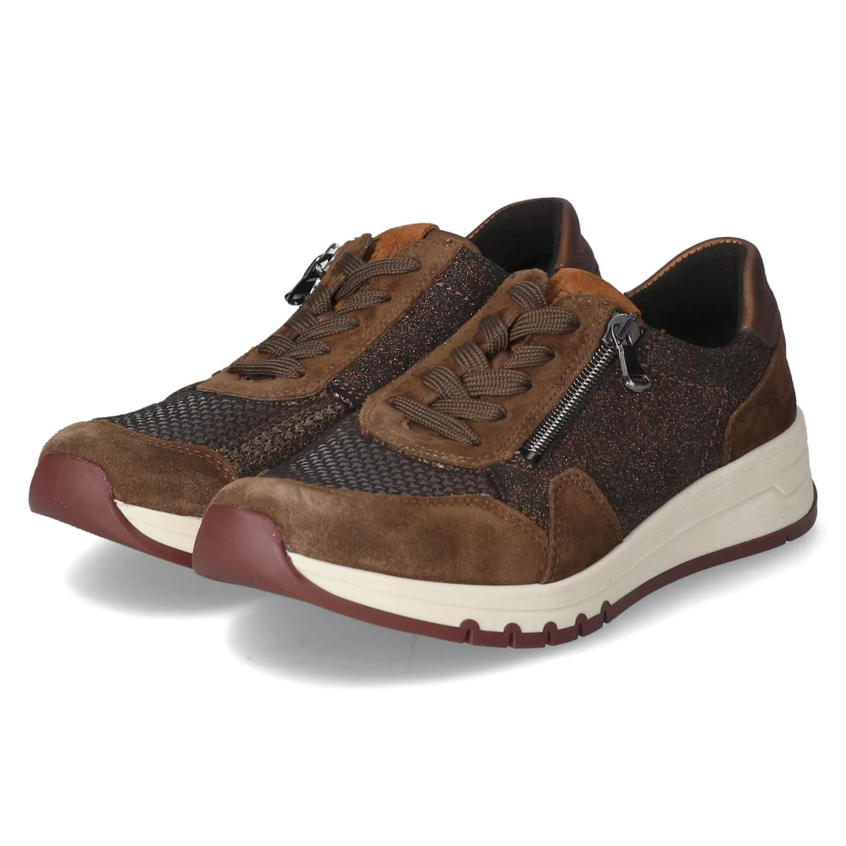 Schnürschuhe APRIL - WOOD ROST COGNAC