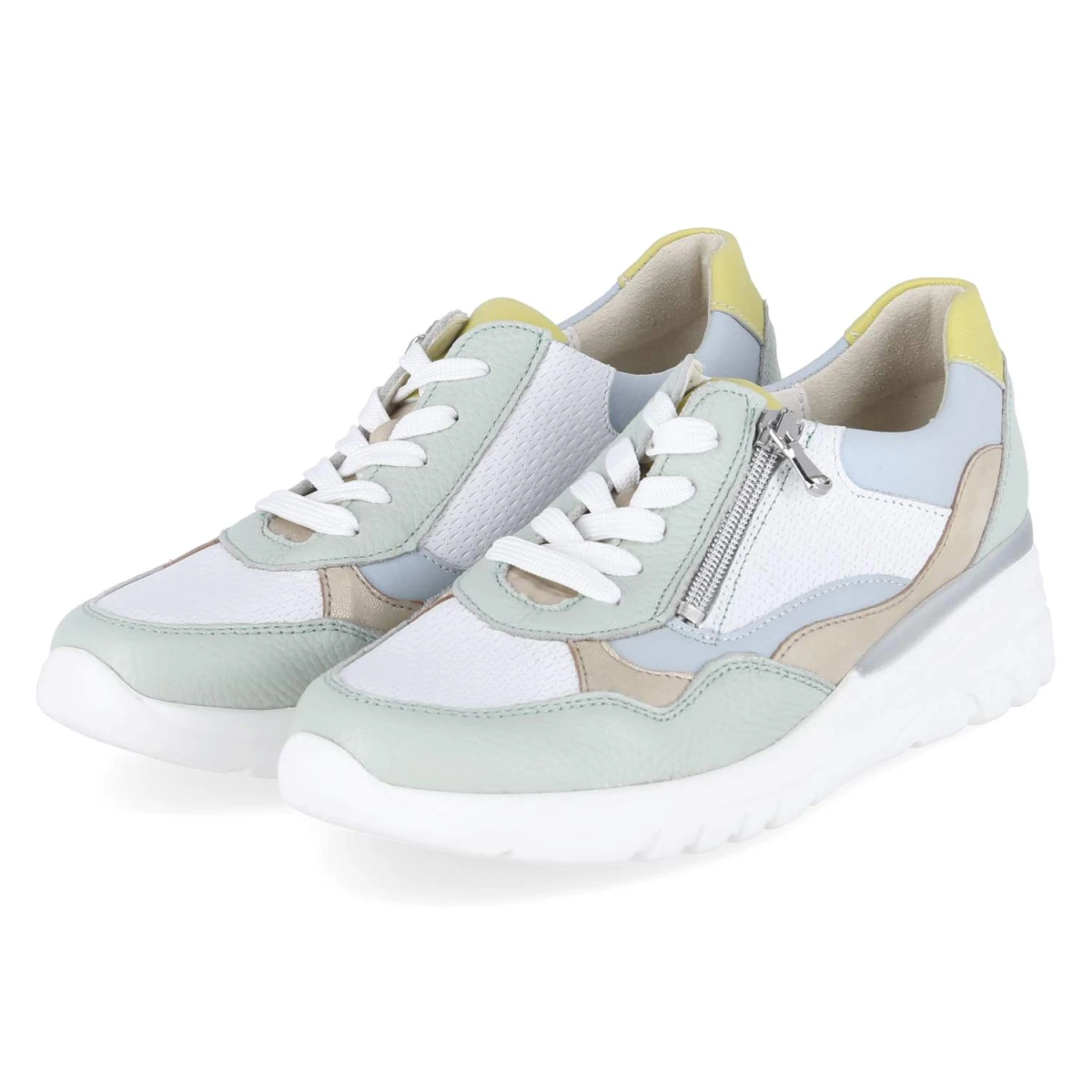 Low Sneaker CARLA - MENTA WEISS SKY LIME