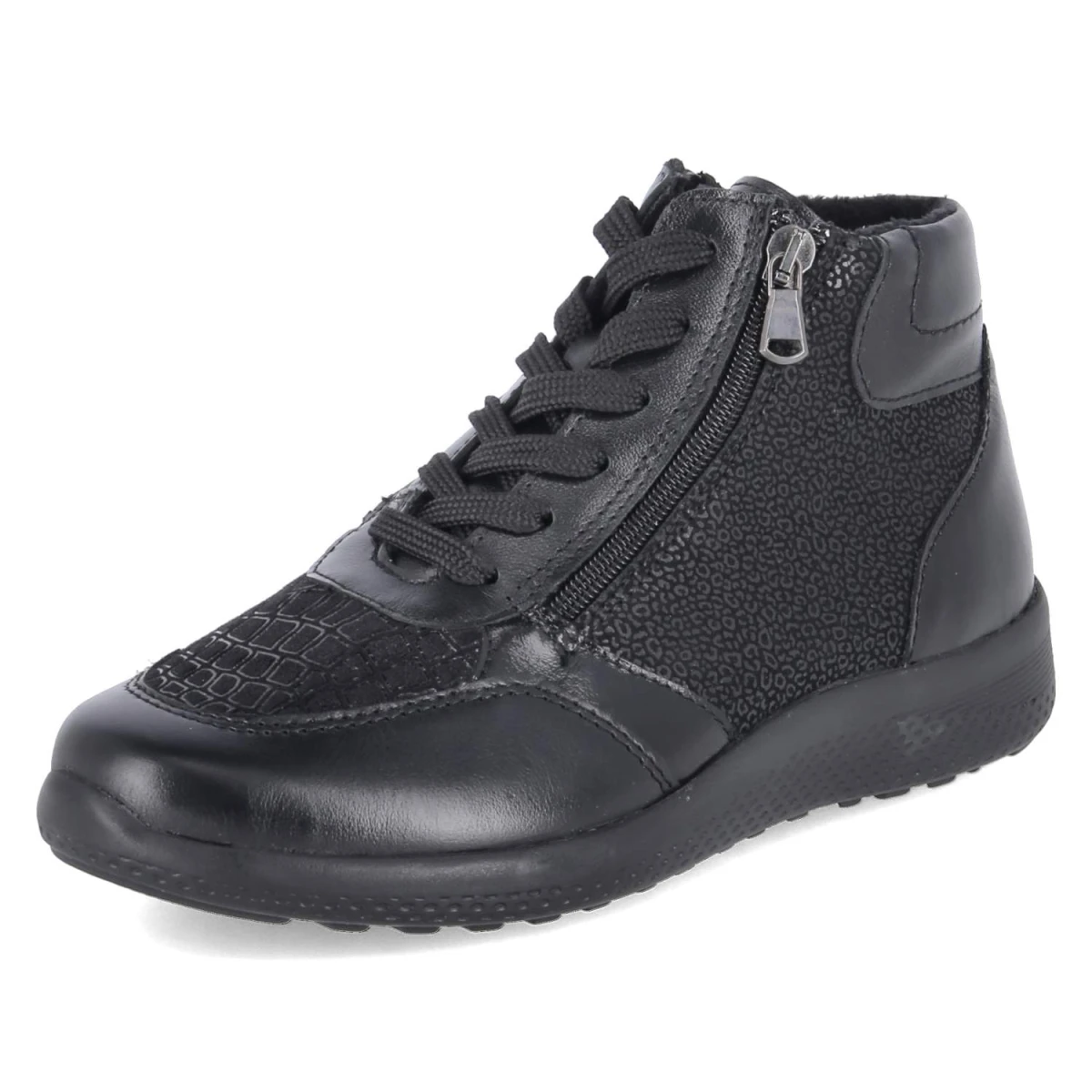 Schnürboots KIRA 24 - black metall