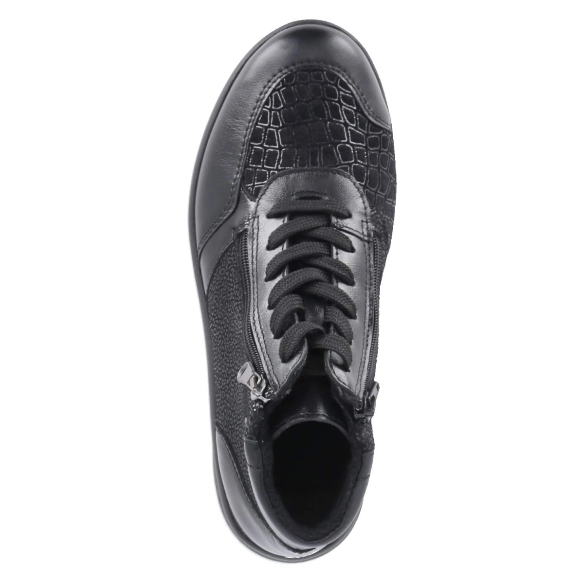 Schnürboots KIRA 24 - black metall