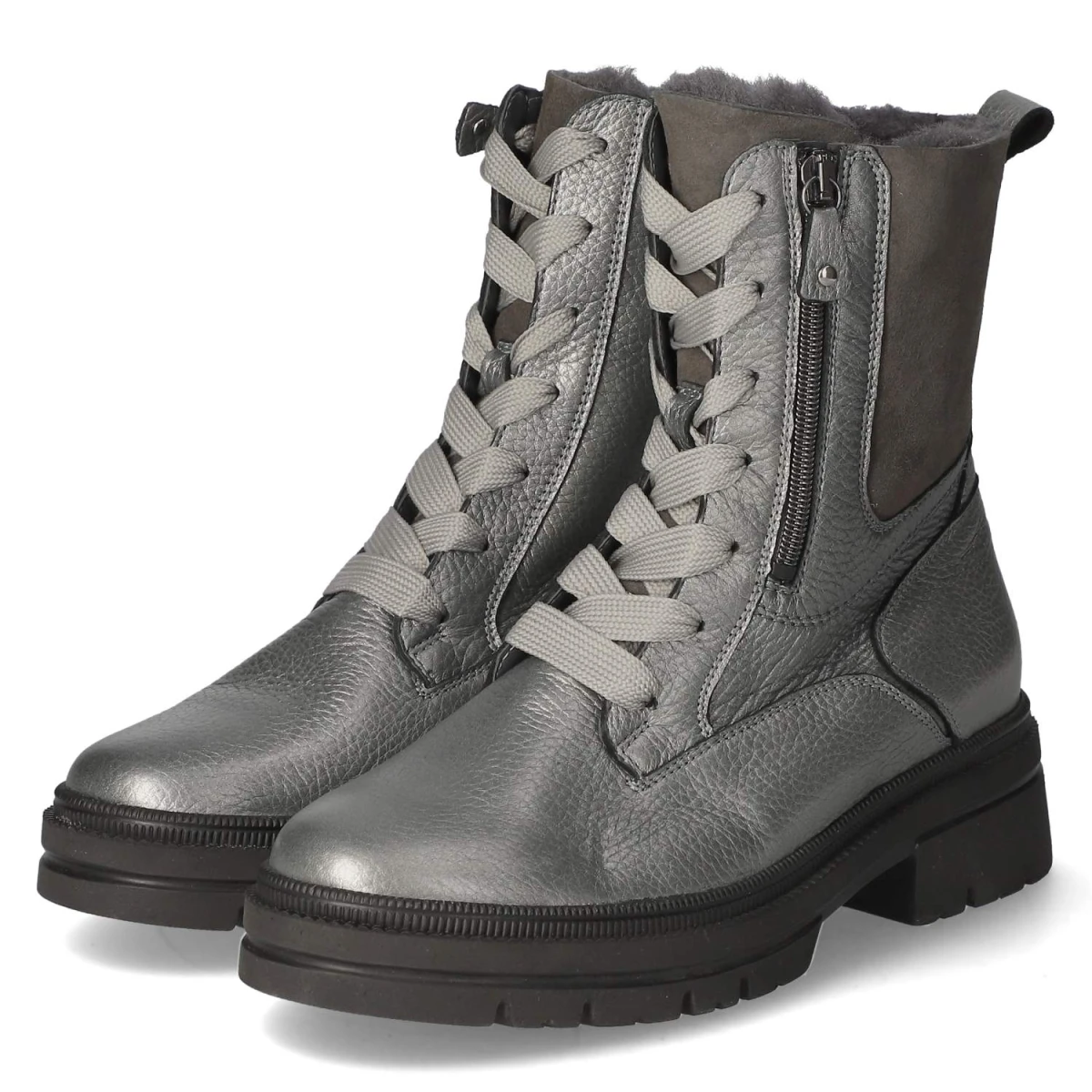 Schnürstiefeletten AMARA - asphalt/carbon