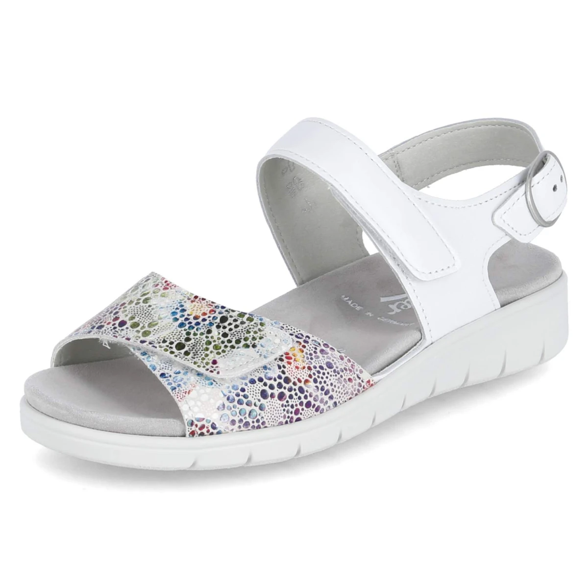 Sandalen FLOWER-SAMT/SOFT-N. - weiss