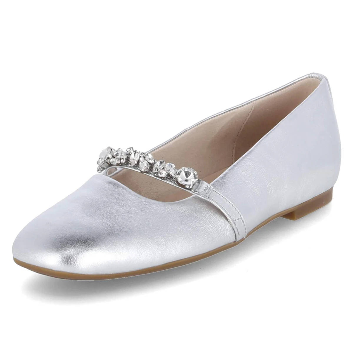 Spangenballerinas - silber (Kristall)