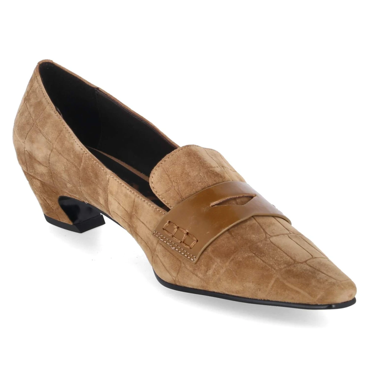 Hochfront-Pumps - Cuoio+Acacia