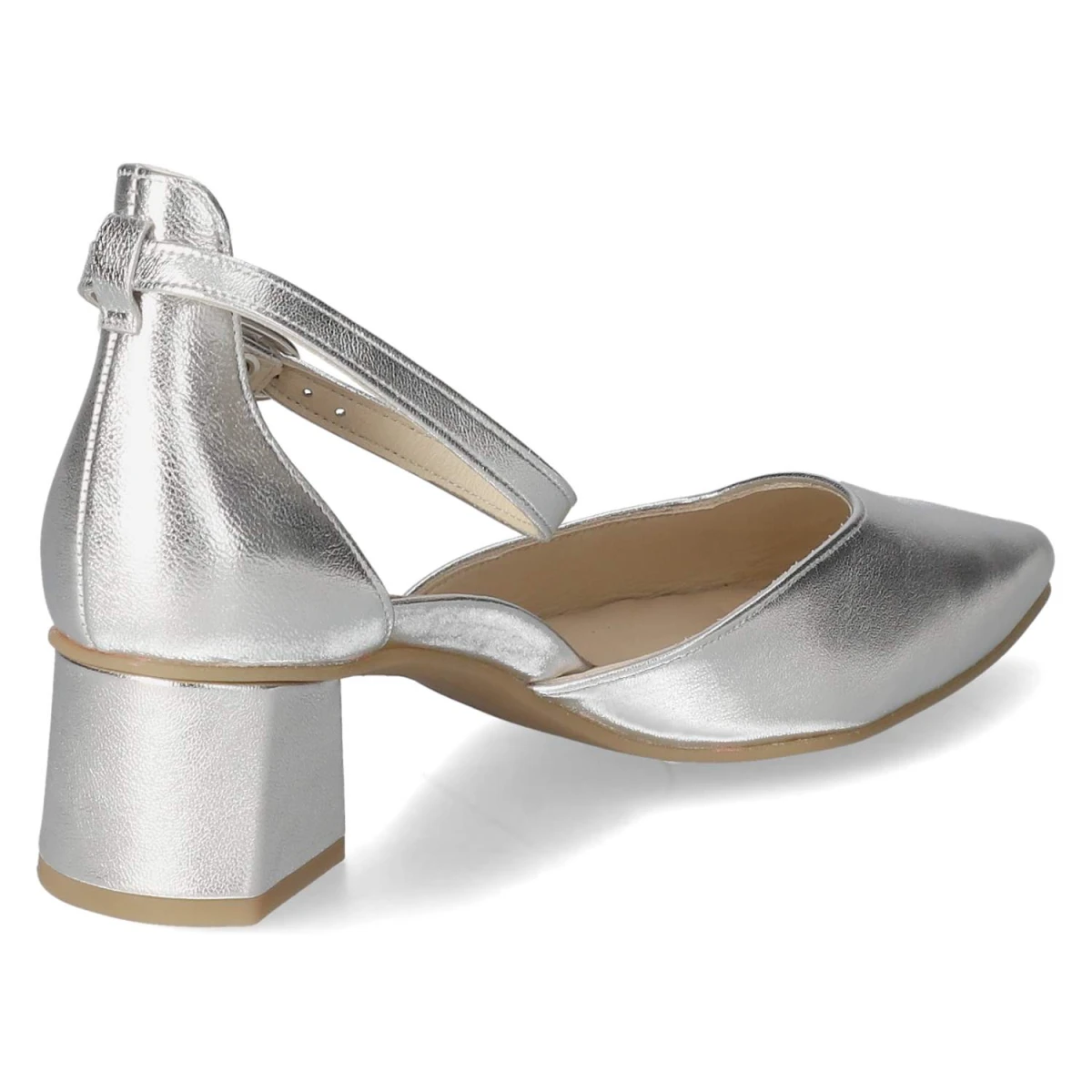 Riemchenpumps - Silber