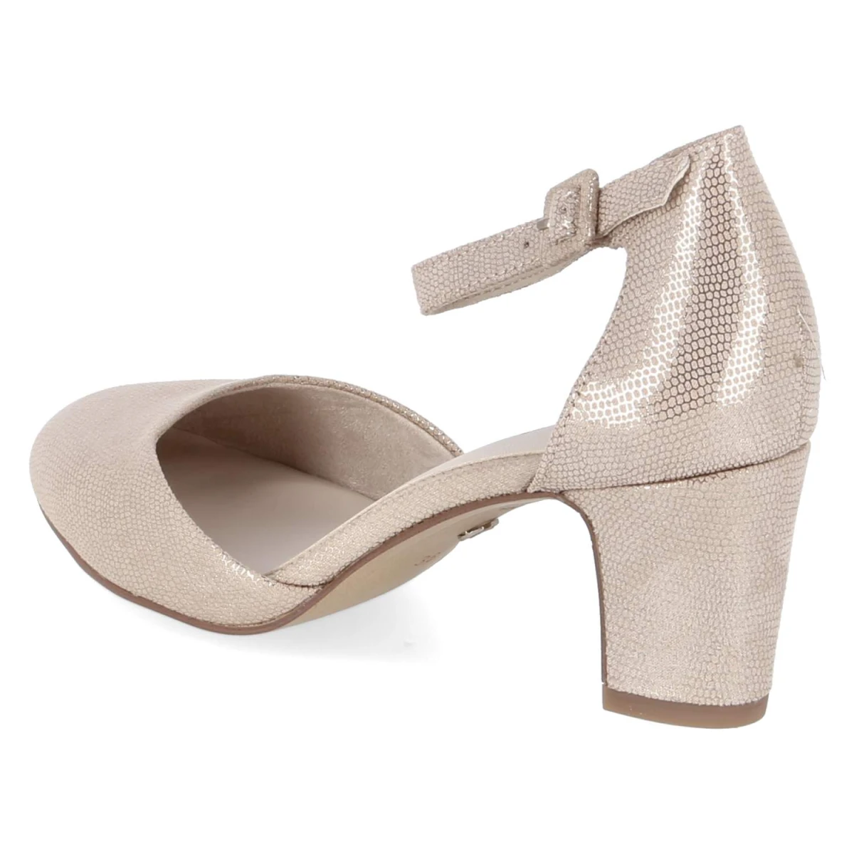 Riemchenpumps - LIGHT GOLD STRUCTURE