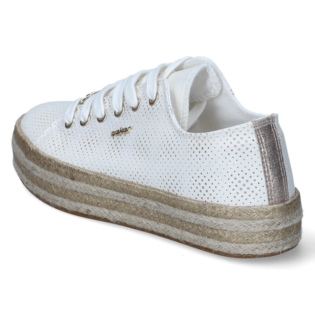 Schnürschuhe - PERLWEISS