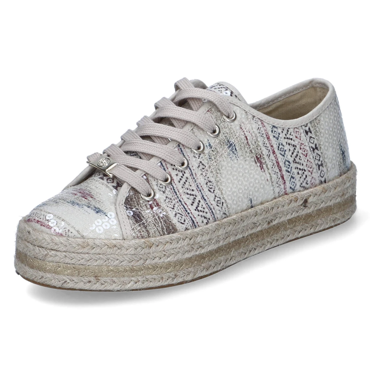 Schnürschuhe - beige-multi