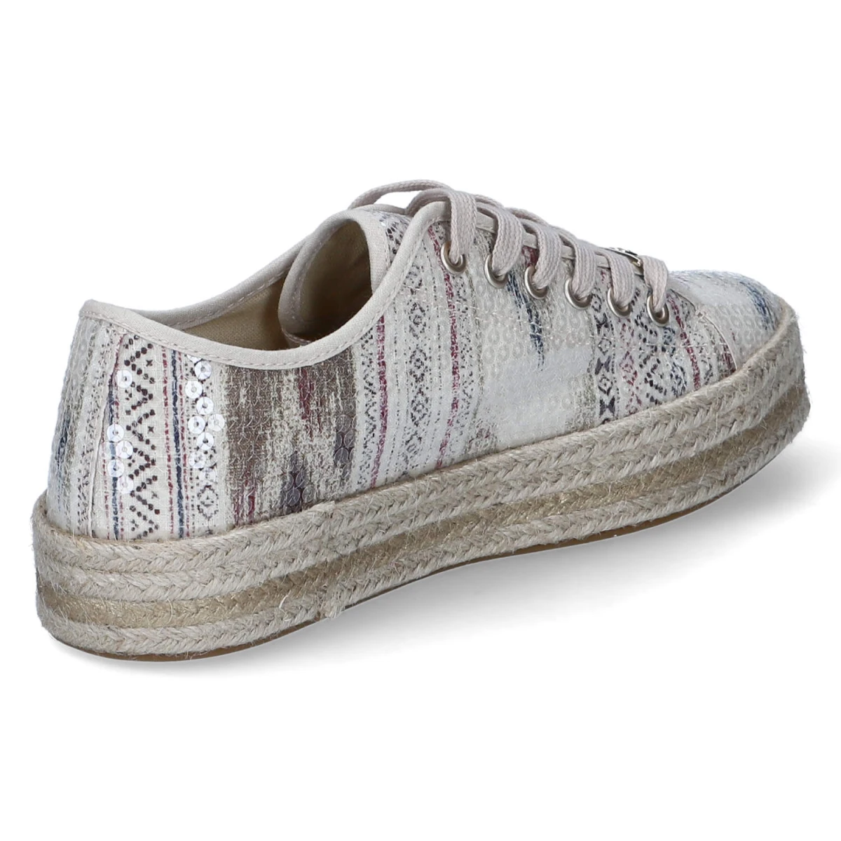 Schnürschuhe - beige-multi