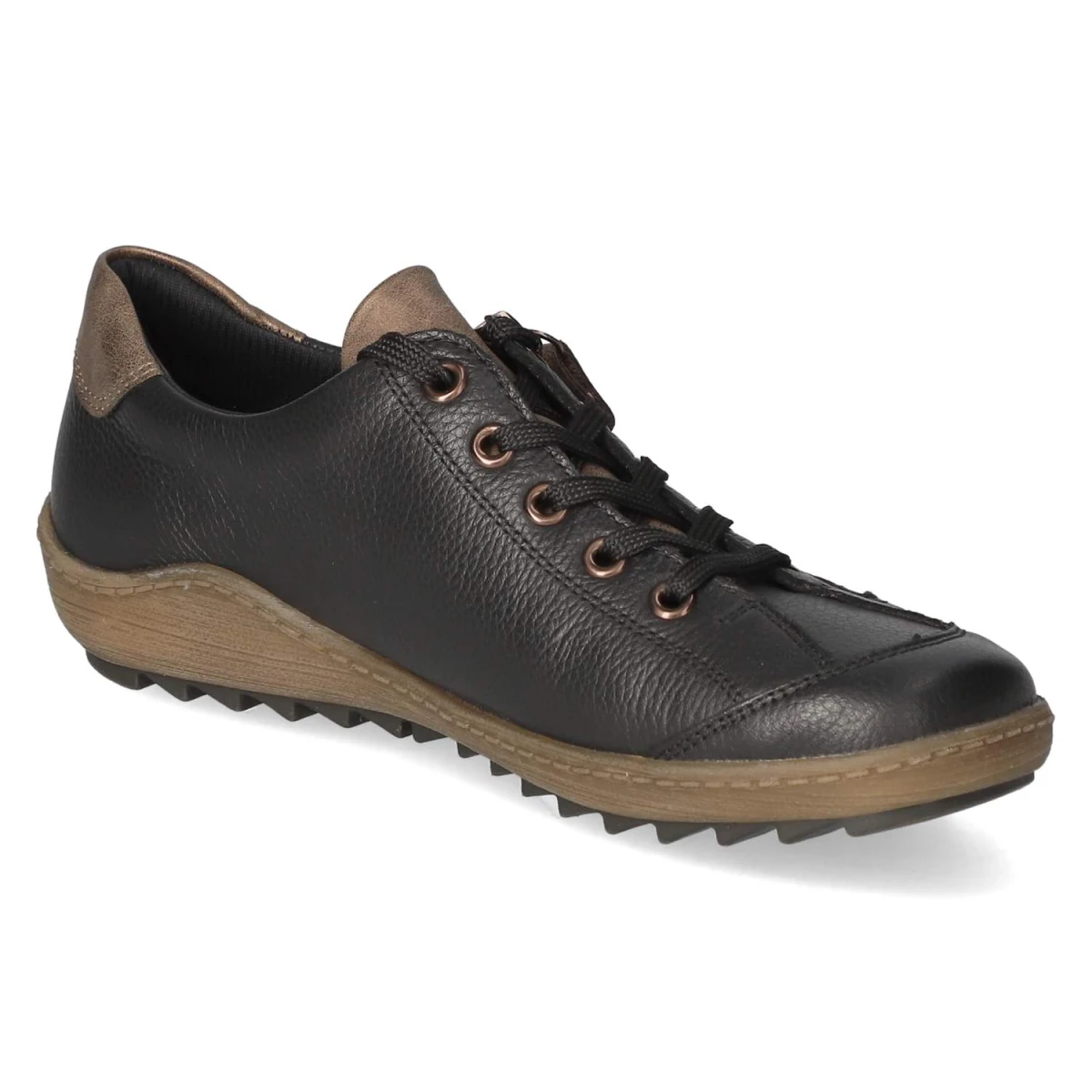 Halbschuh - schwarz/brown