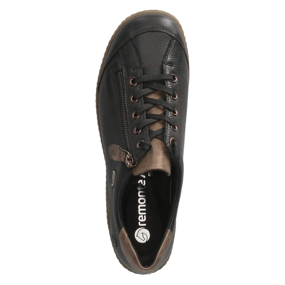 Halbschuh - schwarz/brown