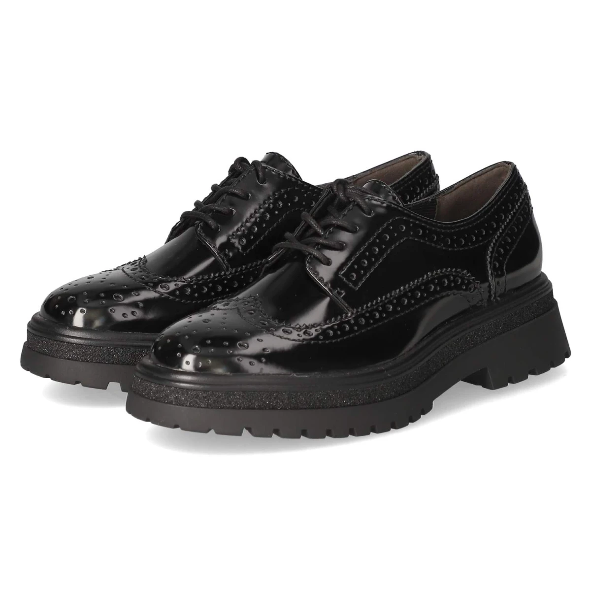 Schnürschuhe - BLACK