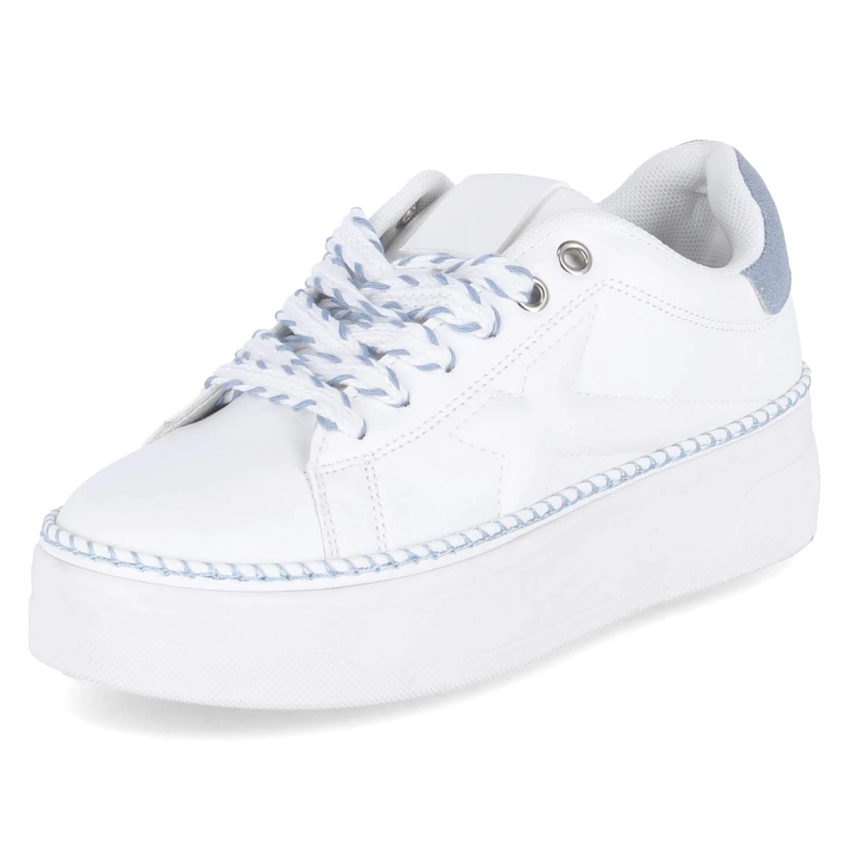 Low Sneaker - white / light blue
