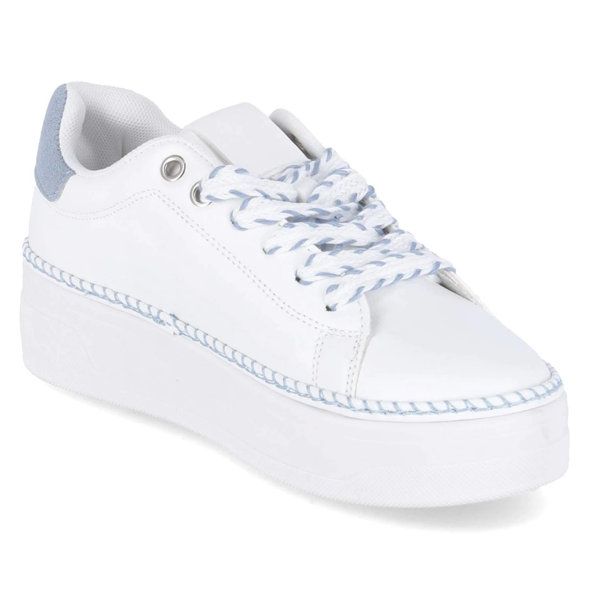 Low Sneaker - white / light blue