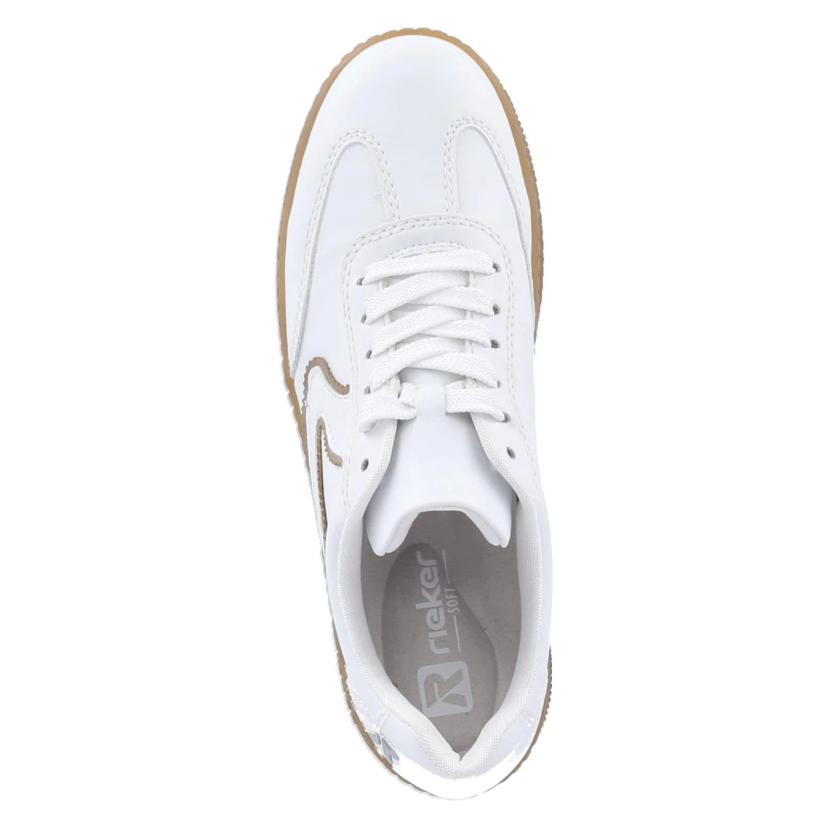 Low Sneaker - weiss/camel