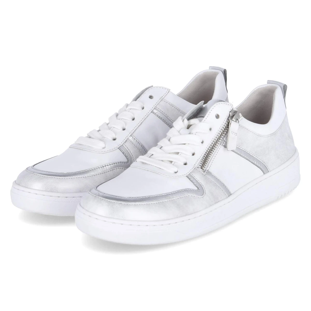 Low Sneaker - weiss/silber/ice