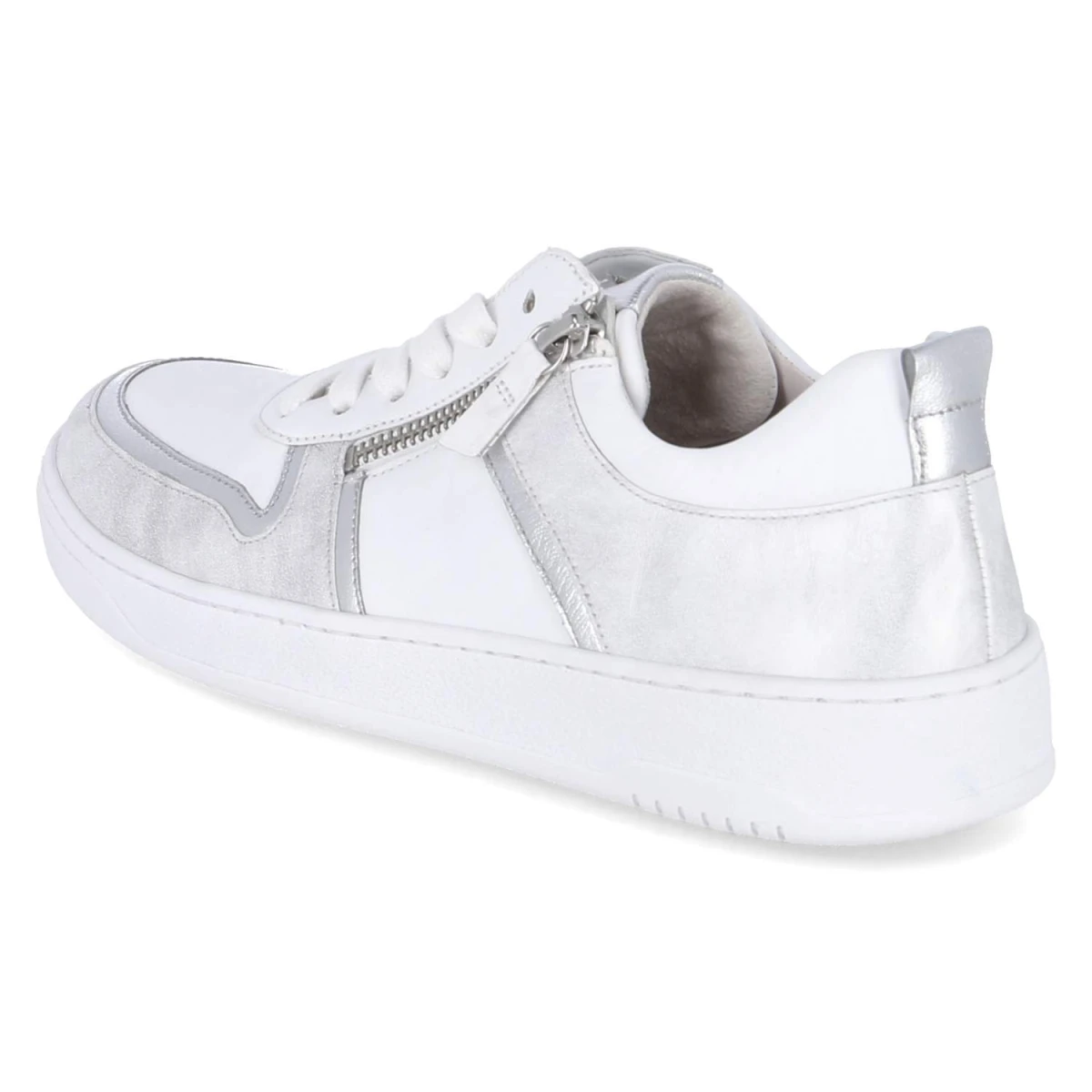 Low Sneaker - weiss/silber/ice