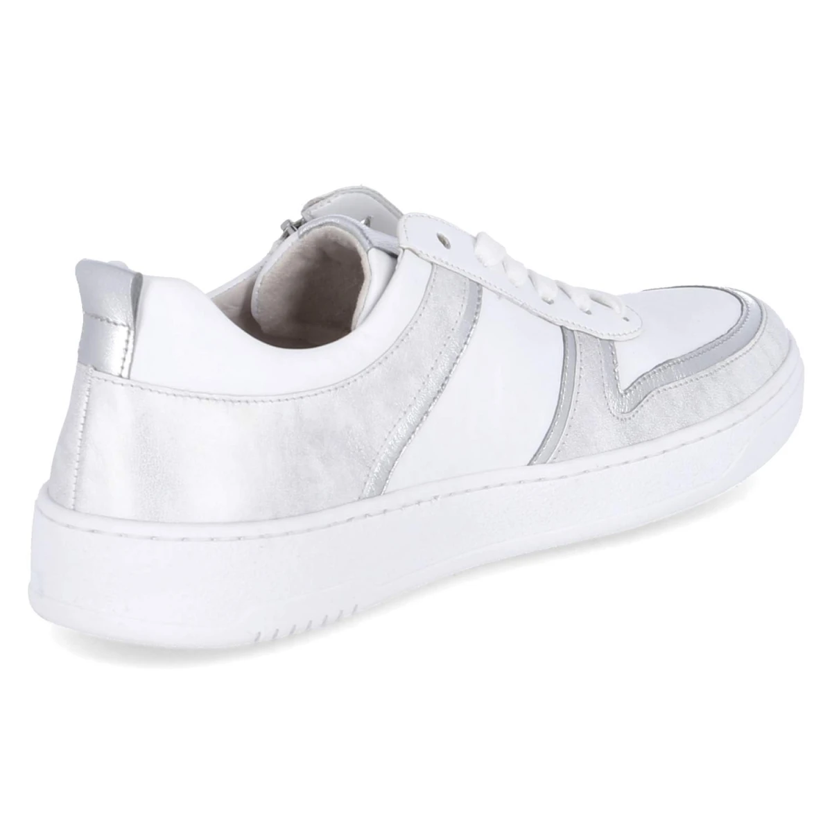 Low Sneaker - weiss/silber/ice
