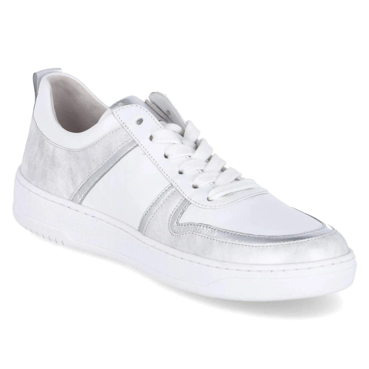 Low Sneaker - weiss/silber/ice