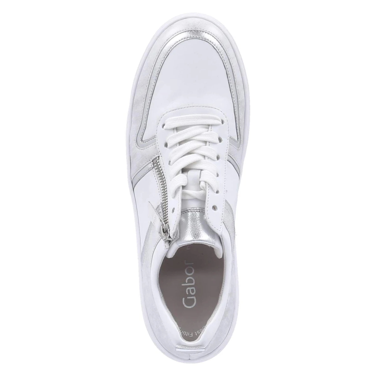 Low Sneaker - weiss/silber/ice