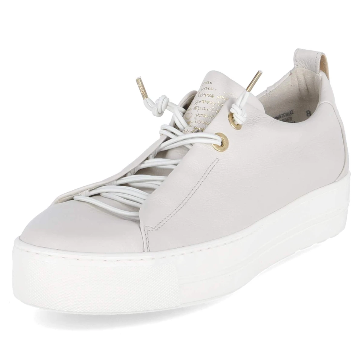 Low Sneaker - ivory / gold
