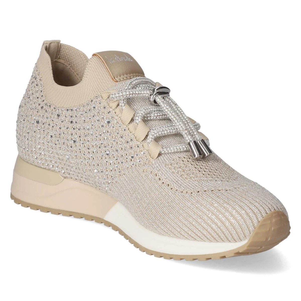 Low Sneaker - Beige Silber