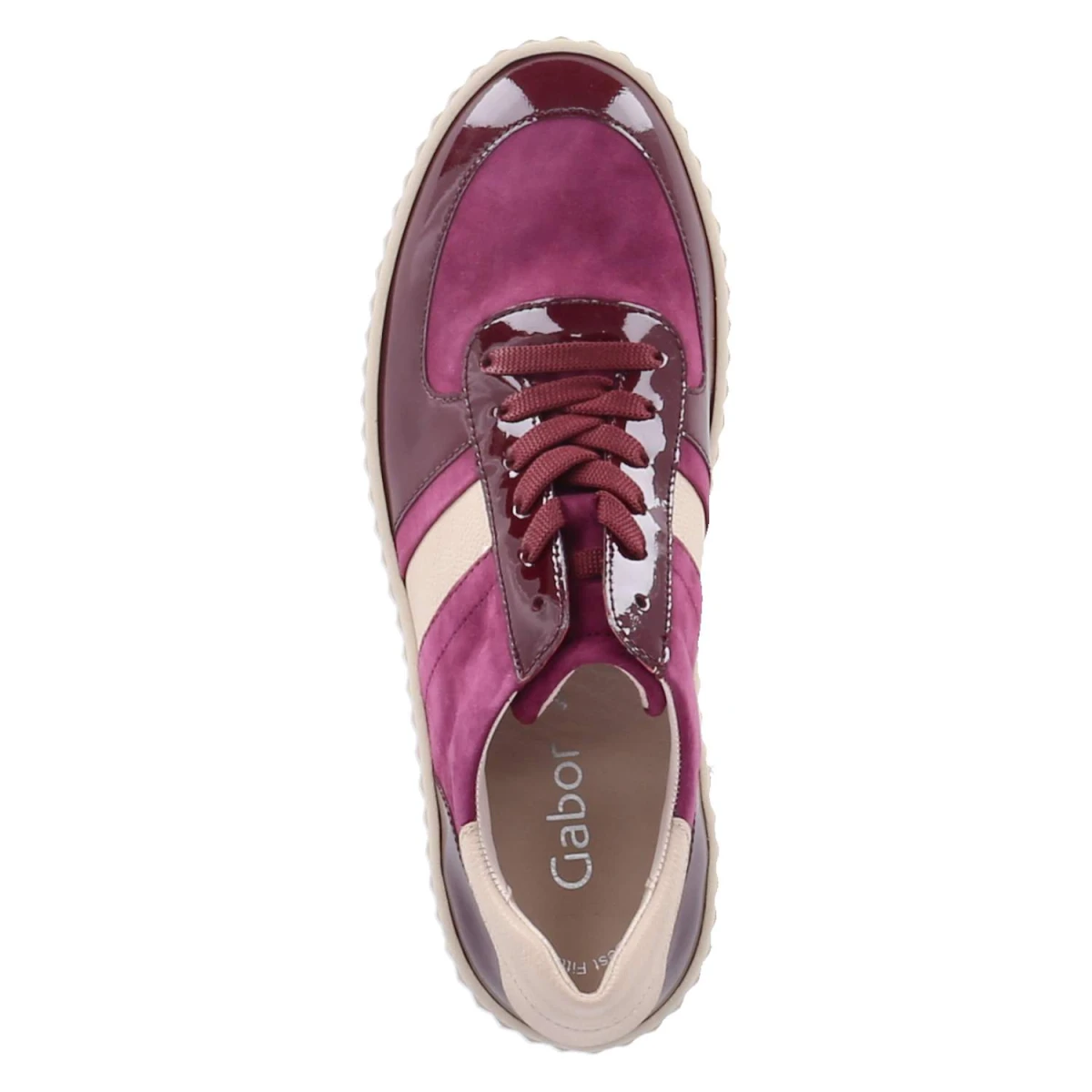 Low Sneaker - aubergine/sand