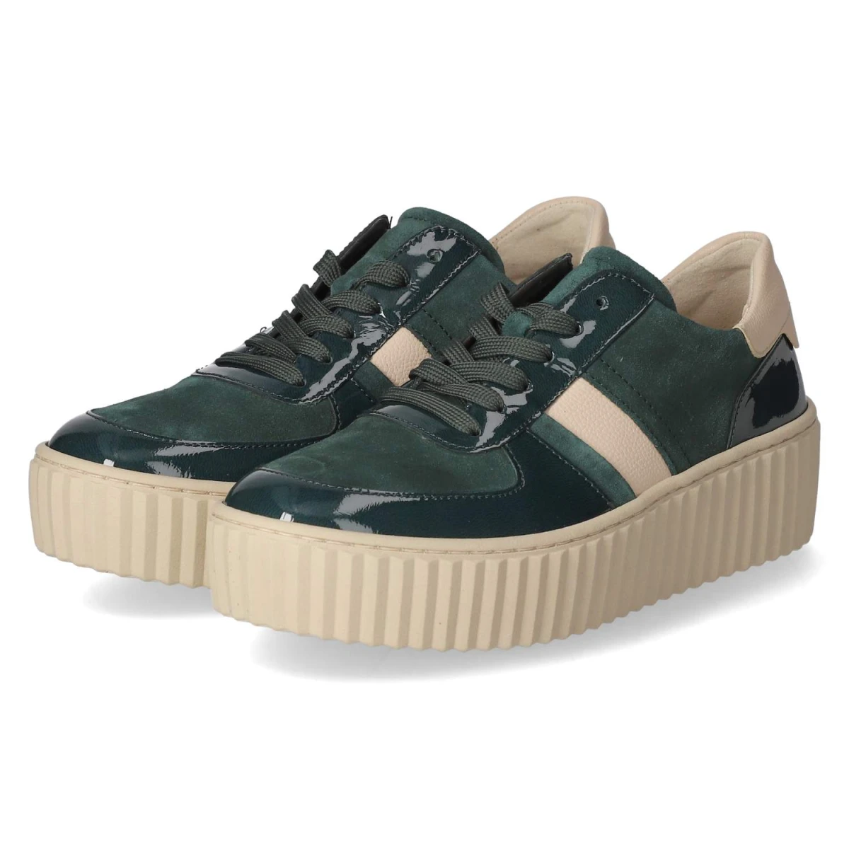 Low Sneaker - dark petrol/sand