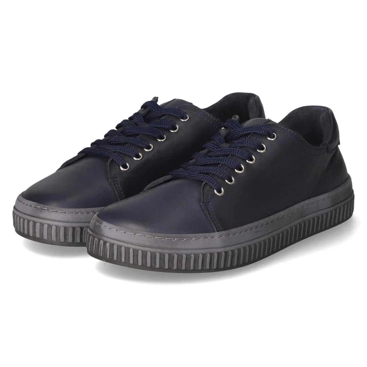 Schnürschuhe - d.blau/schiefer