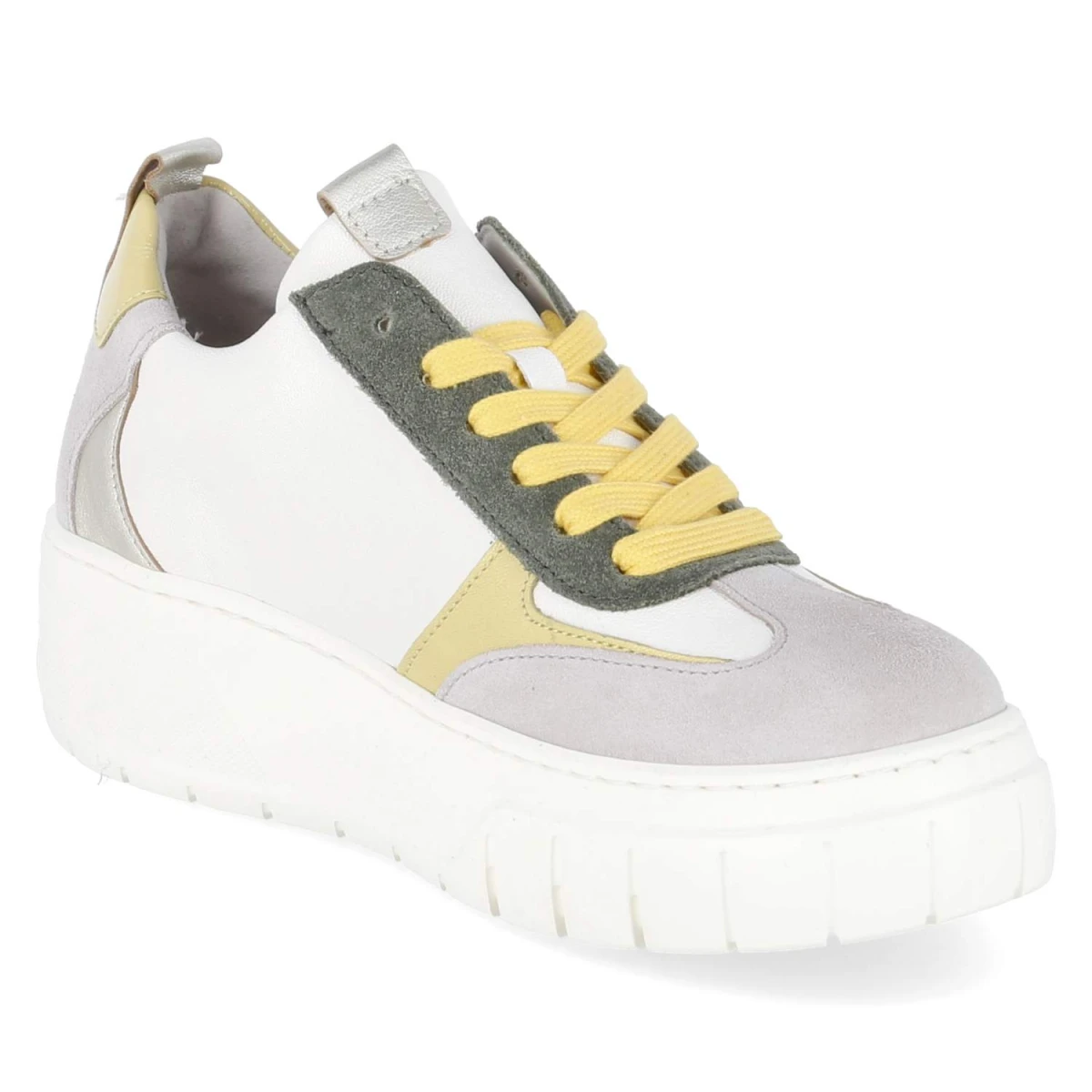 Low Sneaker - latte/yellow/pine