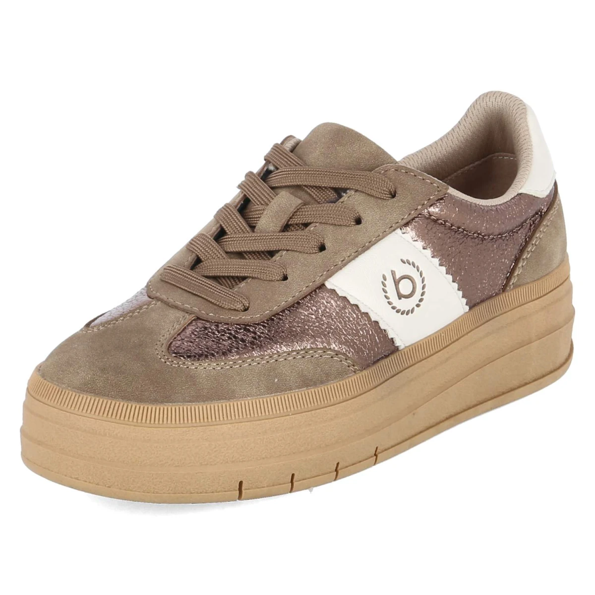 Low Sneaker YAS - mid-brown / metallics