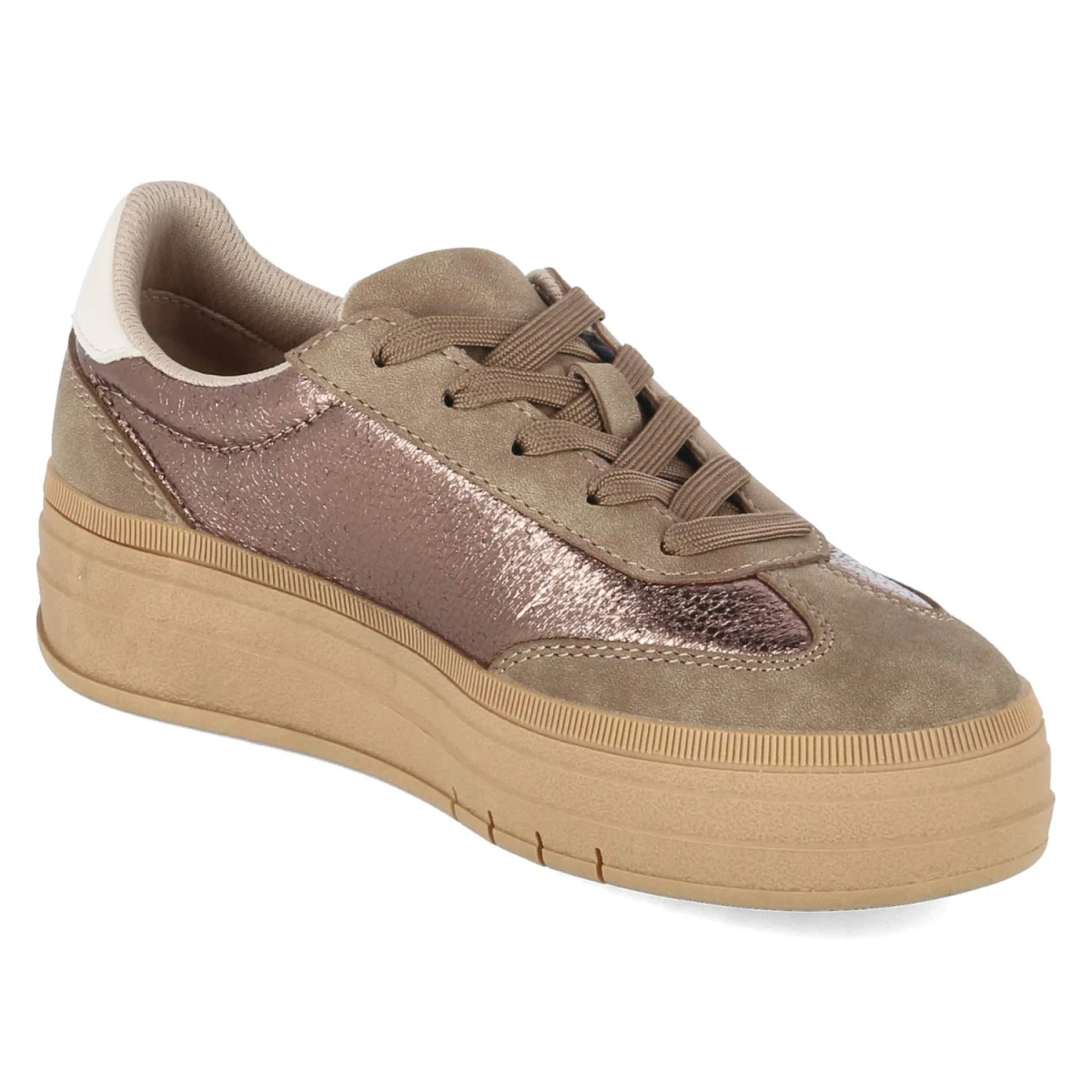 Low Sneaker YAS - mid-brown / metallics