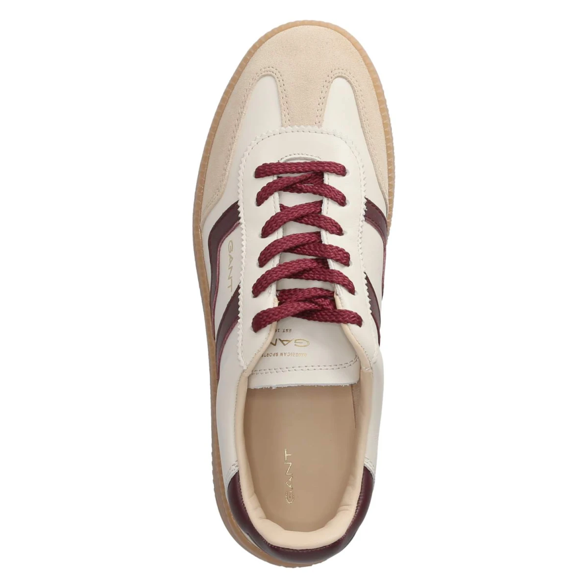 Low Sneaker Cuzmani - offwhite/plumred
