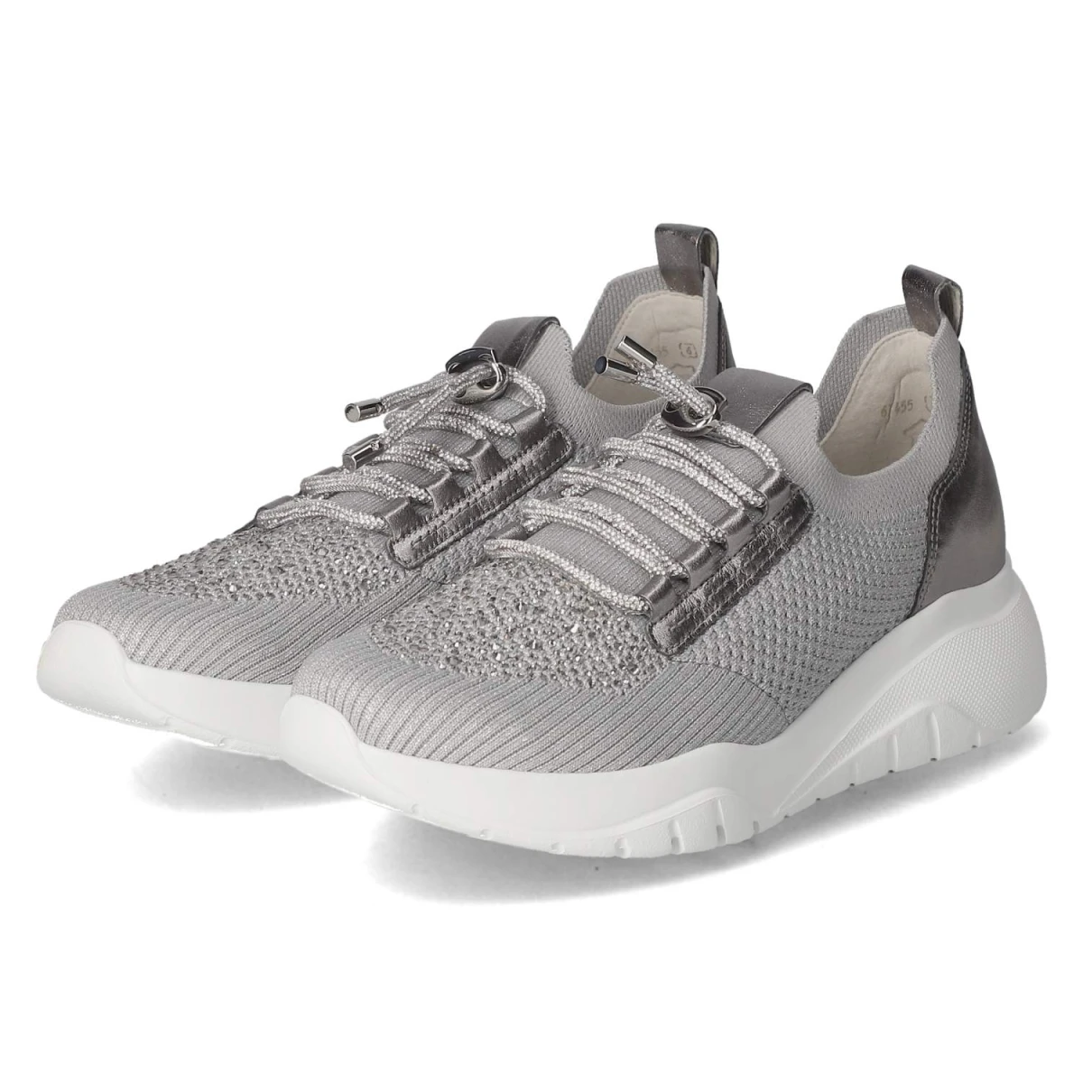 Low Sneaker - grau (Glitter)