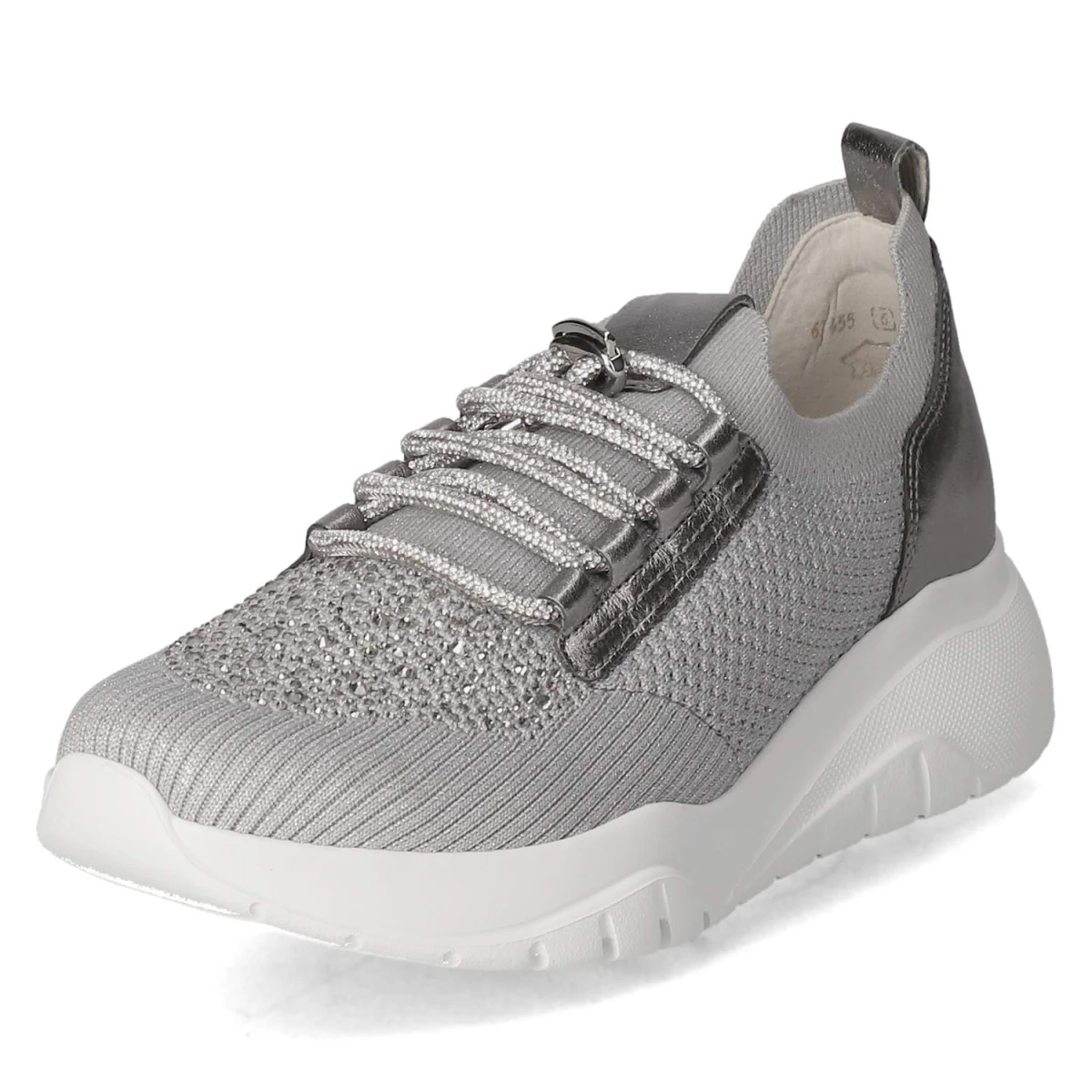 Low Sneaker - grau (Glitter)