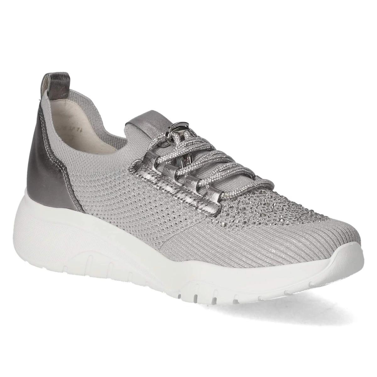 Low Sneaker - grau (Glitter)