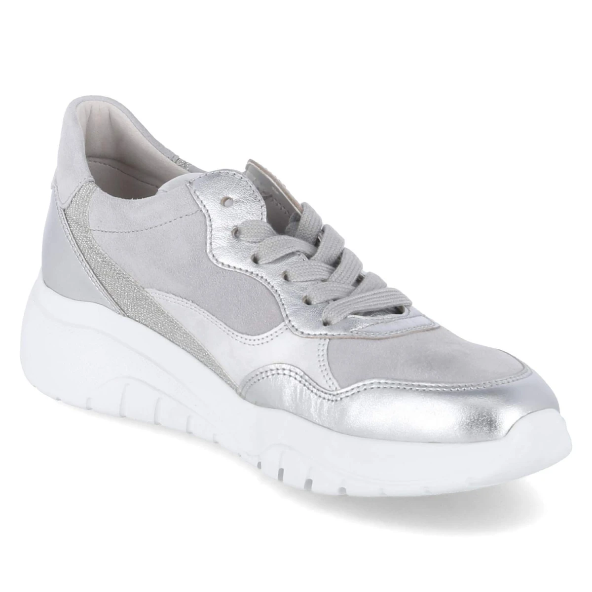 Low Sneaker - silber kombi