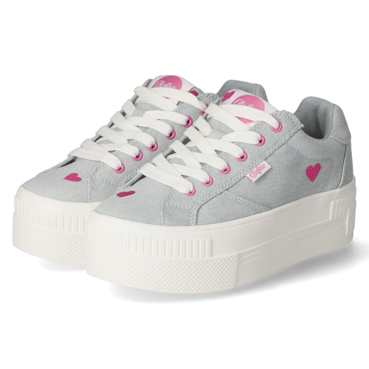 Low Sneaker PAIRED HEART - BLUE/PINK