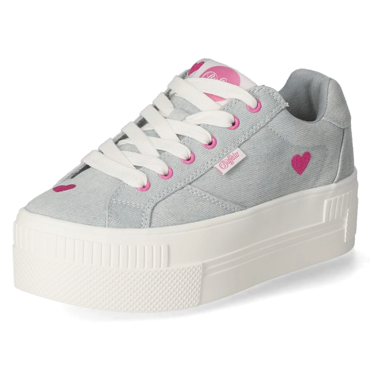 Low Sneaker PAIRED HEART - BLUE/PINK
