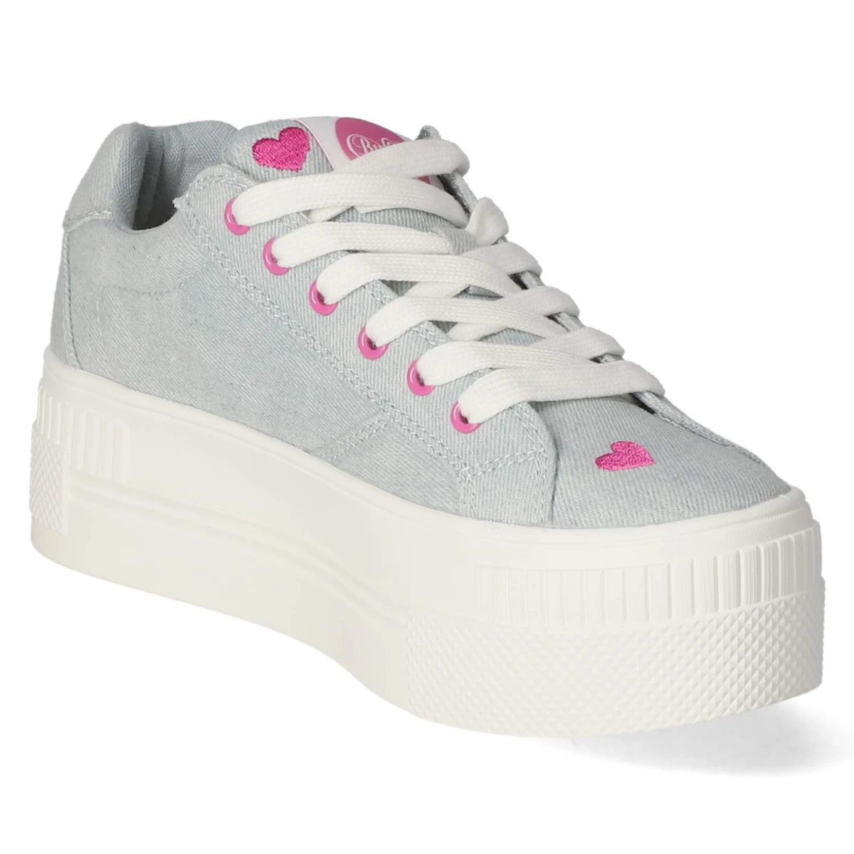 Low Sneaker PAIRED HEART - BLUE/PINK