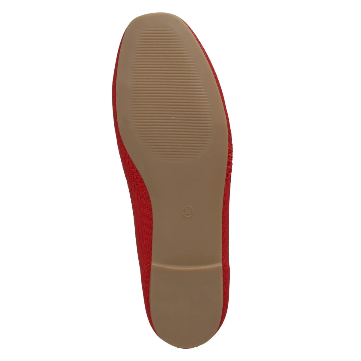 Slipper - red knitted